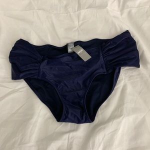 NWT Navy Blue Hipster Bikini Bottoms
